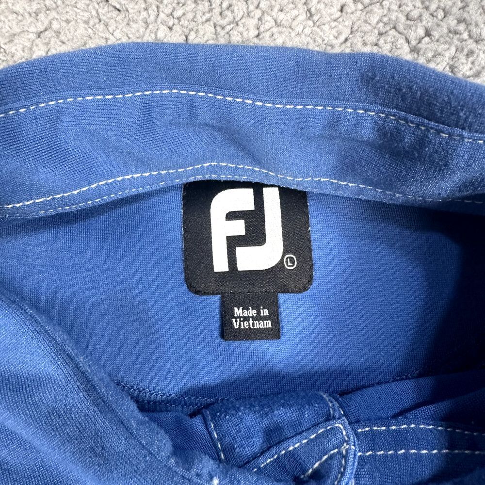 FootJoy FJ Polo Shirt Mens‎ Large Blue Golf Casual Preppy Pocket Short Sleeve - Picture 10 of 13